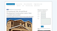 Desktop Screenshot of bestfhaconstructionloan.com
