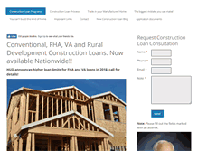 Tablet Screenshot of bestfhaconstructionloan.com